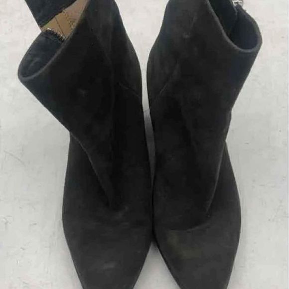 Michael Kors MK Designer Dawson Black Suede Zip Up Ankle Booties Size 5.5 - Picture 5 of 8